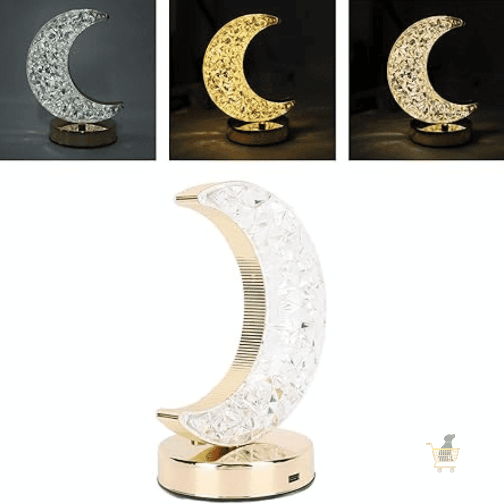 🌙💎 Nueva Lámpara Luna de Cristal Que Destaca Por Su Elegancia 💎🌙 - FABU